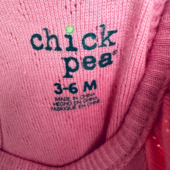 Chick Pea 2 Piece Set Rompers Summer Pink/Ice Cream Cones Size 3-6 Months NWT - Picture 7 of 15